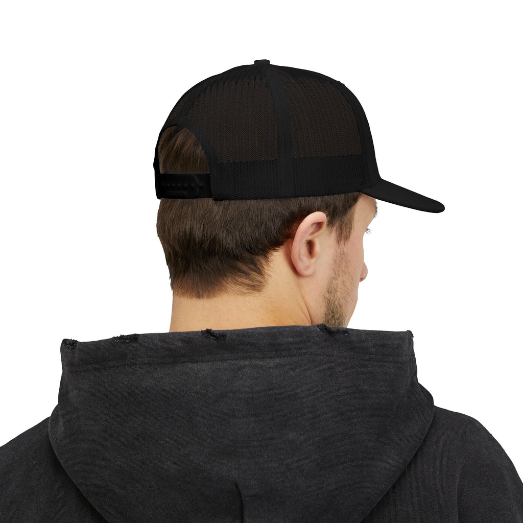 Mountain Wolf Trucker Cap – Vintage Embroidered Richardson 112 Snap Back Trucker Cap