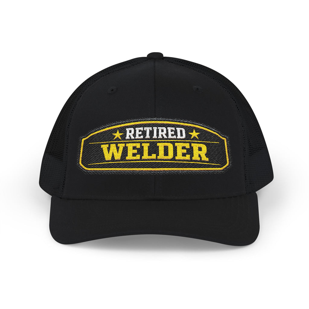 Retired Welder- Embroidered Richardson 112 Trucker Cap