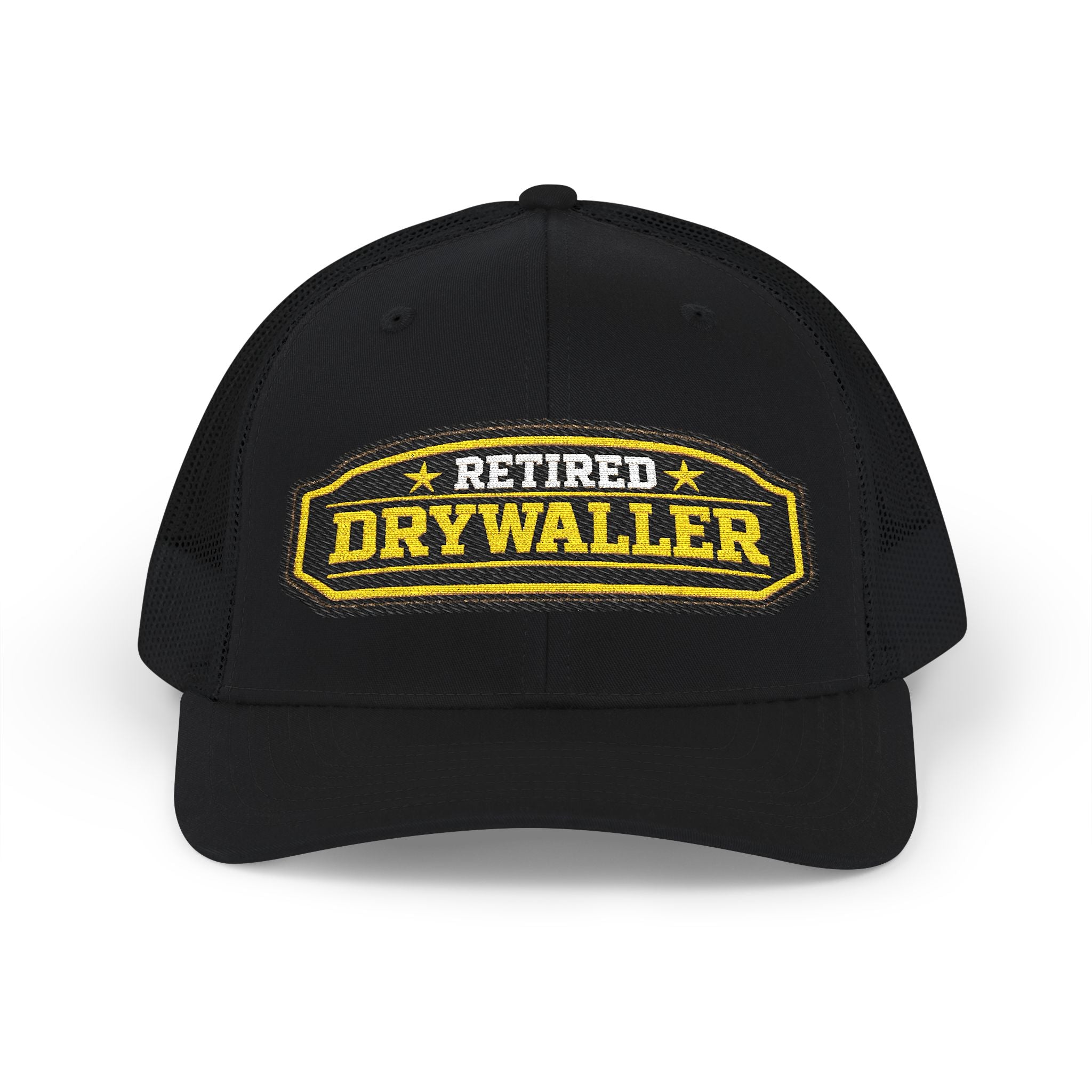Retired Drywaller - Embroidered Richardson 112 Snap Back Trucker Cap