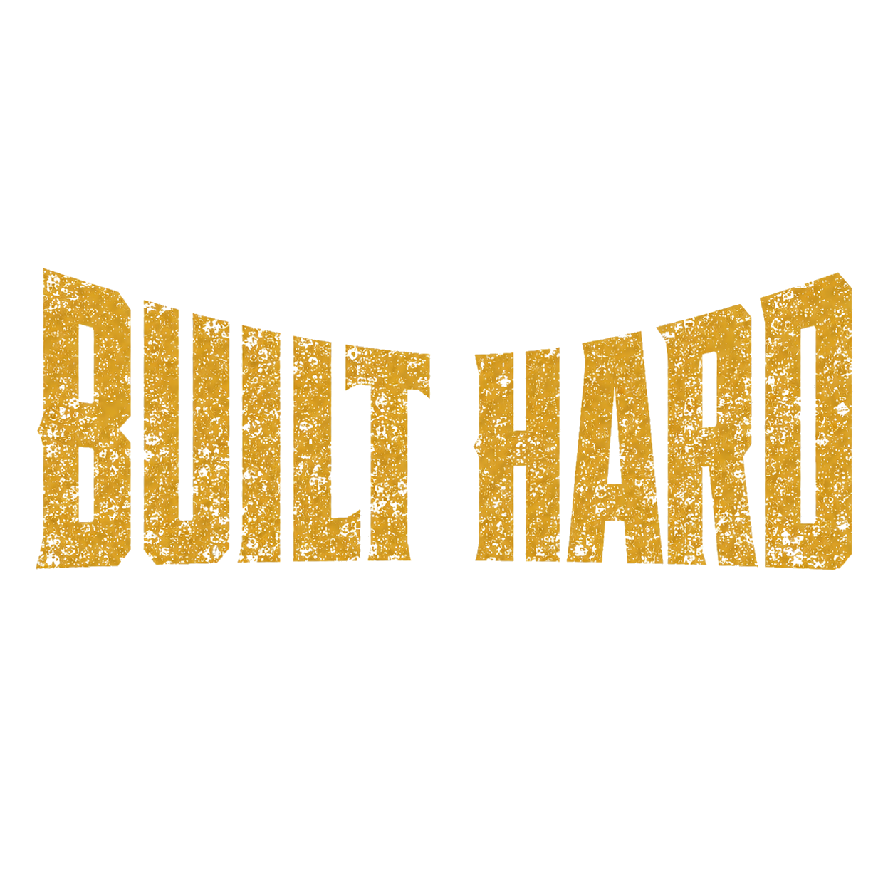 Built Hard Construction Performance T‑Shirt — 'Built Hard' Graphic Work Tee