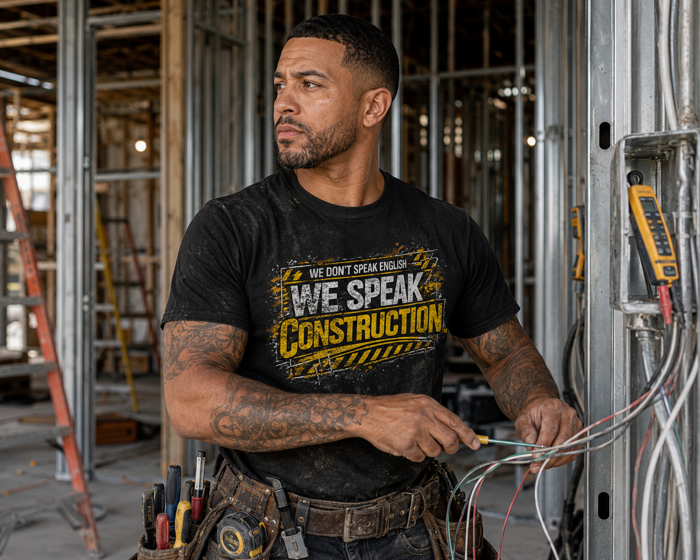 WE SPEAK CONSTRUCTION™ Heavy Cotton T-Shirt