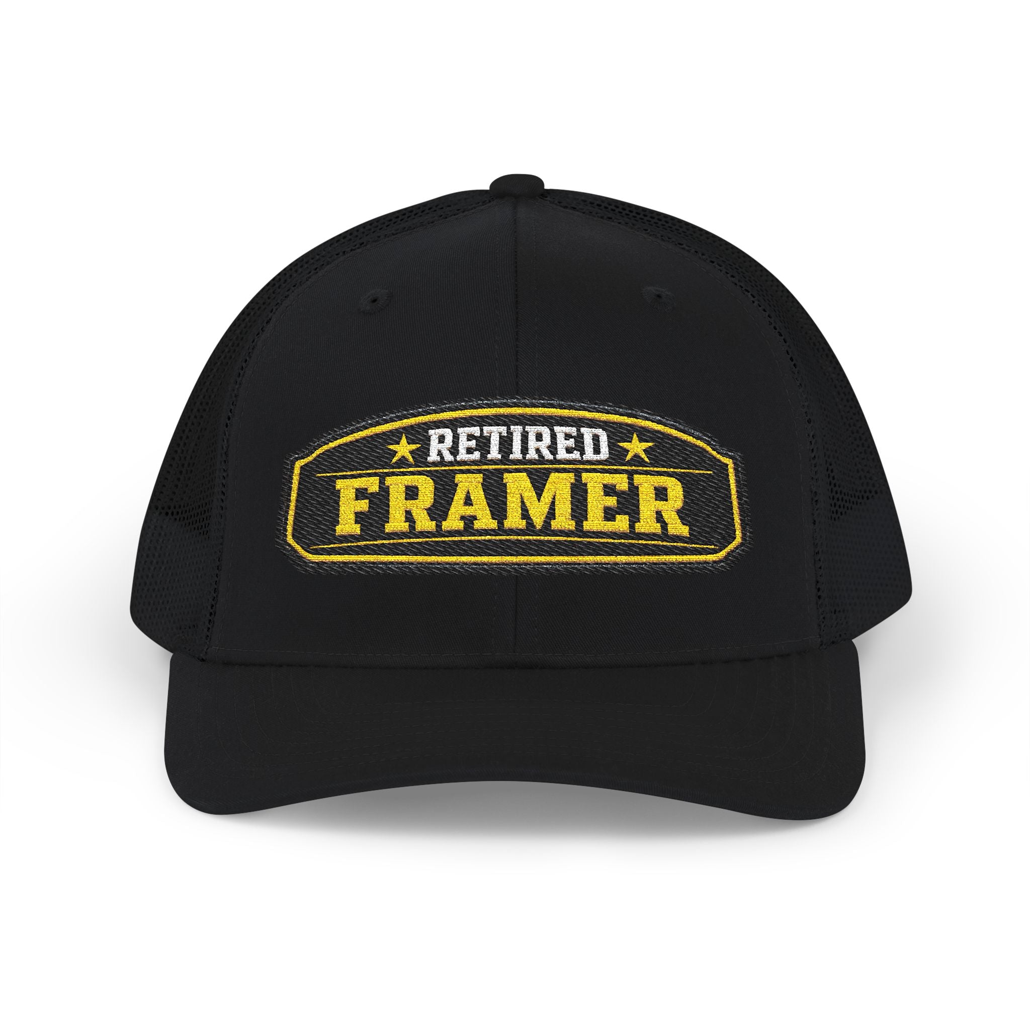 Retired Framer - Embroidered Richardson 112 Snap Back Trucker Cap