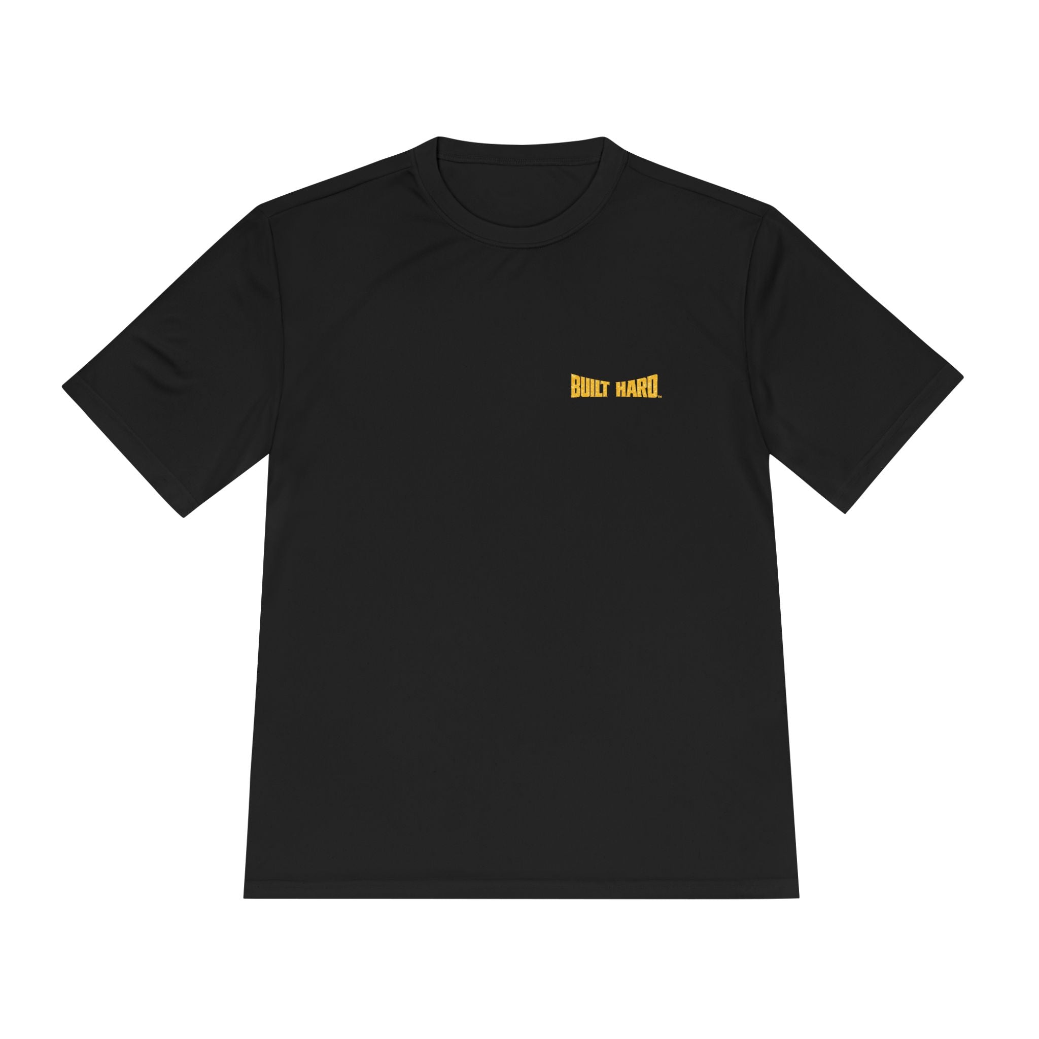 Built Hard Construction Performance T‑Shirt — 'Built Hard' Graphic Work Tee